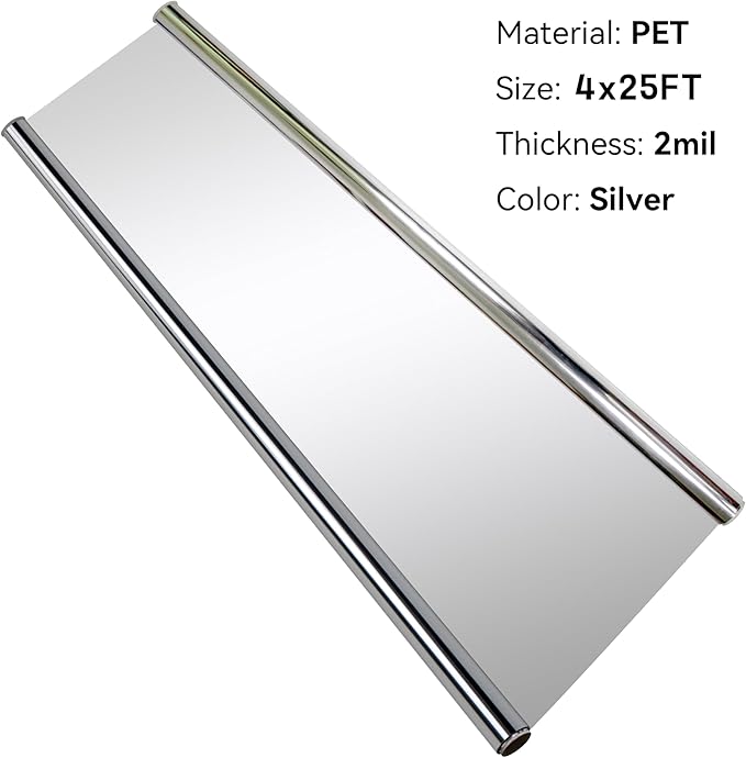 TEXALAN(R) Reflective Mylar Film for Indoor and Outdoor Gardening Grow Room 4FT x 25FT 2 Mil