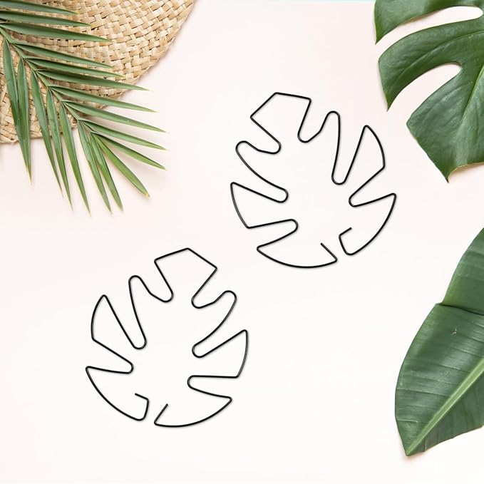 10PCS Iron Monstera Plant Support, Uniquely Designed Indoor Plant Accessories, Stable Plant Support Stakes for Indoor Plant, Turtle Shell Bamboo Clamp Set for Thriving Growth