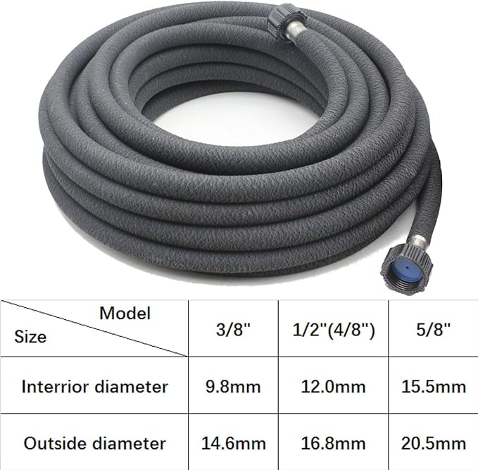 Soaker Hose 25ft Saves 70％Water Perfect Delivery of Water Great for Garden Flower Bed (5/8inch)… (5-8-25ft)