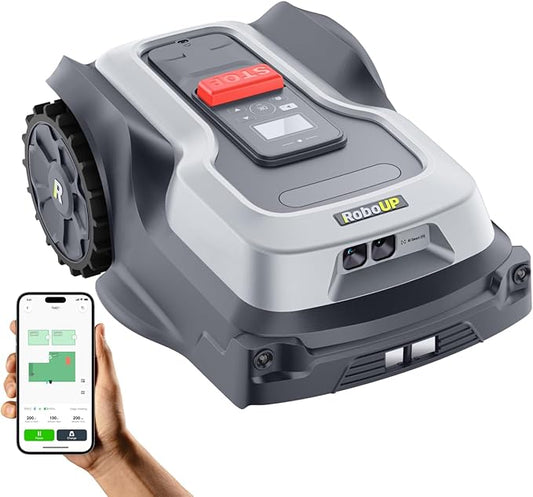 T1200Pro Robot Lawn Mower Wire Free, RTK+Vision Ride-on Edge Mapping Mowing for 0.35 Acre Yard, AI Obstacle Avoidance, APP Multi-Zone Management, Automatic Robotic Lawnmower Handle 20° Slope