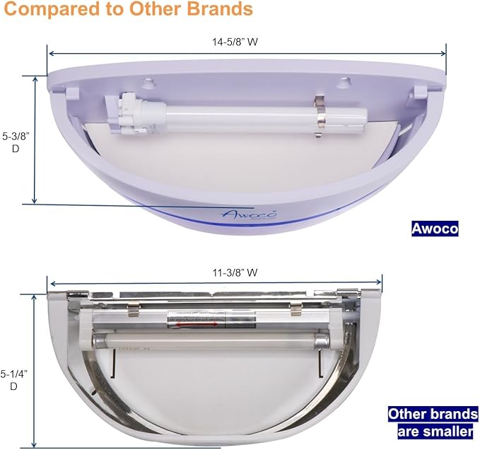 Awoco LED 5W Wall Mount Sconce Sticky Fly Trap Lamp for Capturing Flying Insects, Flies, Mosquitoes, and Moths (Fly Trap + 6 Glue Boards)