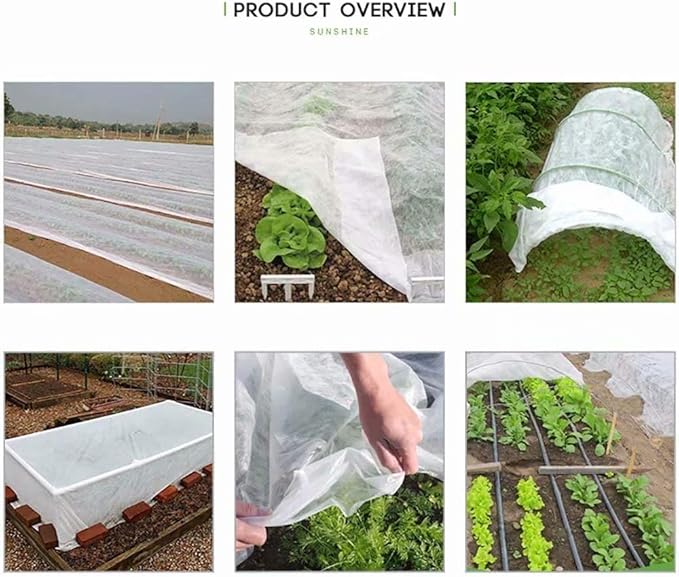Agfabric 2 Pack Floating Row Covers 0.55oz 10x25Ft Plant Covers Freeze Protection, Row Covers for Vegetables