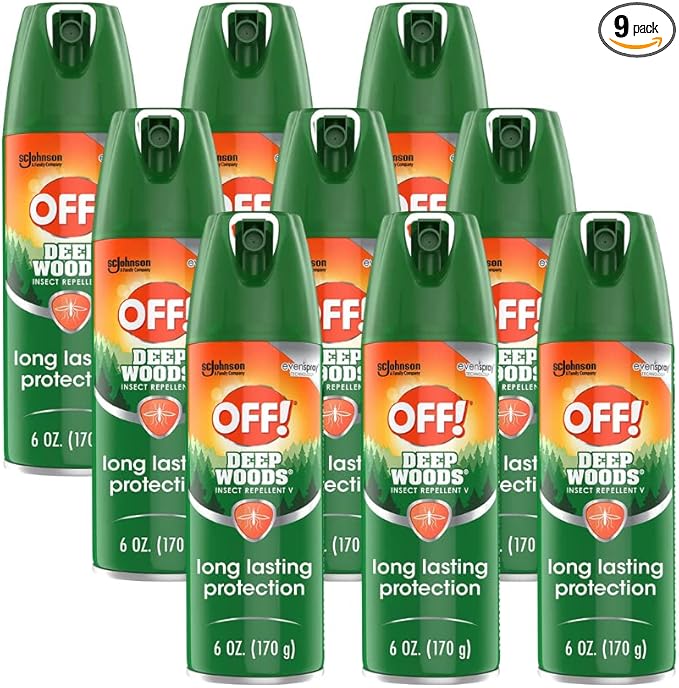 RaidOFF Off Deep Woods Insect Repellent 6oz (Pack of 9)