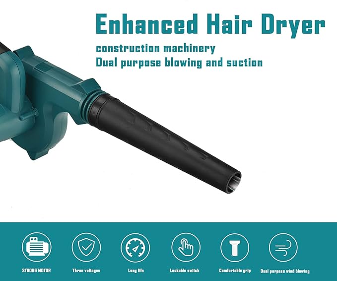 LIKI 20V Brushless Cordless Leaf Blower with 4.0Ah Battery & Fast Charger | 2-in-1 Sweeper/Vacuum, 3-Speed Adjustable, 20,000 RPM for Leaves, Snow, and Outdoor Cleanup(4.0Ah Battery and Charger)