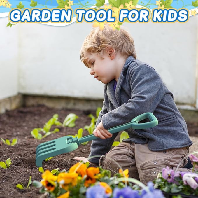 16" Beach Shovel Spade Rake Sandbox Sand Toys, Sturdy Scoop Trowel Garden Digging Planting Shovel Tool Kit, Kids Snow Shovel Outdoor Play Summer Gift Party Favor Beach Essential Travel Toy