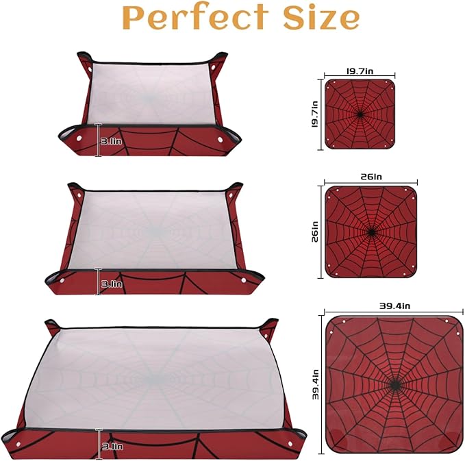 Spiders Web Red Foldable Garden Hand Transplanting Succulent Tools,Waterproof Thickened Repotting Mat Plant Tag, Miniature Planting Indoor Fairy Care,Potting,Cactus,Houseplant Bonsai Tool Kit Gift