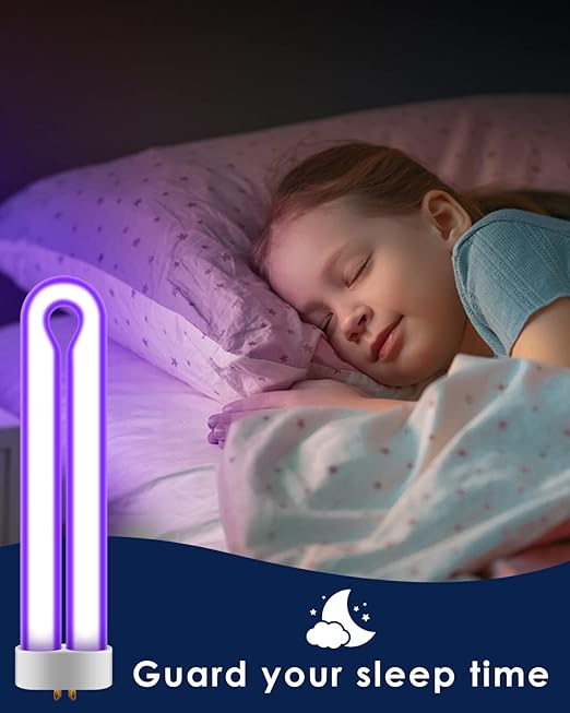 6Pack FUL15W BL Replacement Bulbs with 4 Pin Base, Indoor Outdoor 15W U Shape Lamp Tube Compatible with T6 T8 T9(Black)