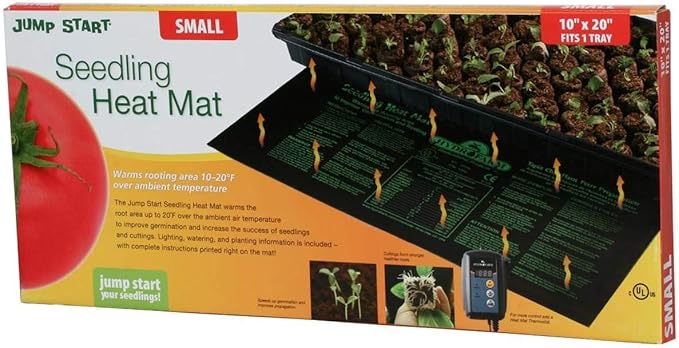 Hydrofarm Jump Start MT10006, 17 Watt UL Certified Seedling, 8.875"x19.5", Black