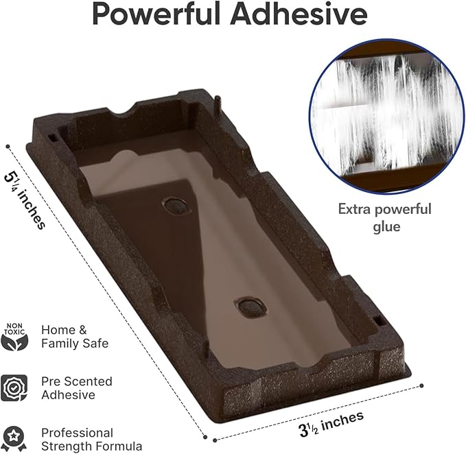 Mouse Traps and Small Rat Trap – 12 Pack Glue Mouse Traps Indoor for Home, Pre-Baited Strong Adhesive Boards, Safe Pest Control, Trampas para Ratones