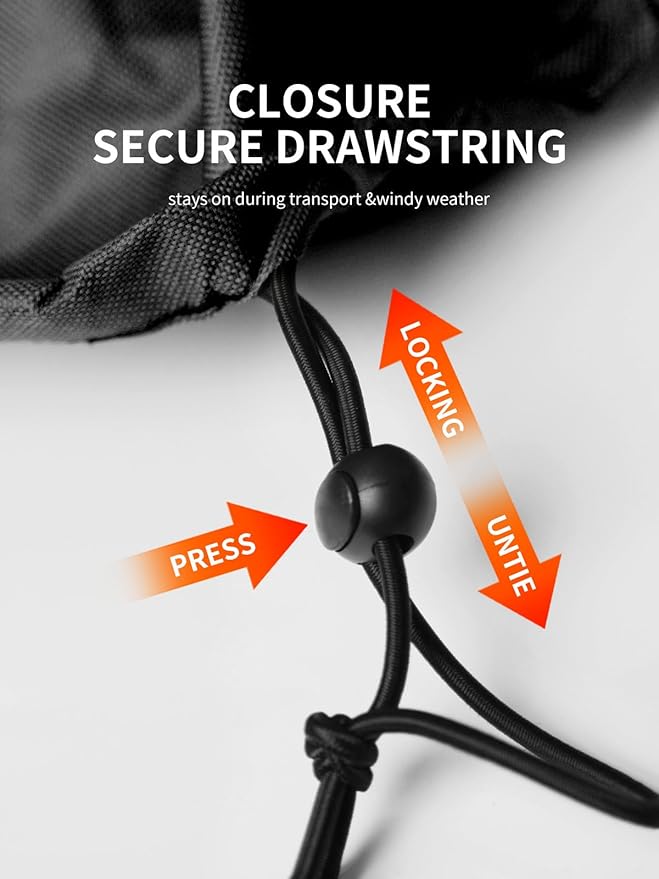 HAIGE Snow Blower Cover, Heavy-Duty 600D Waterproof Outdoor Snow Thrower Protection for 1-Stage/2-Stage Machines