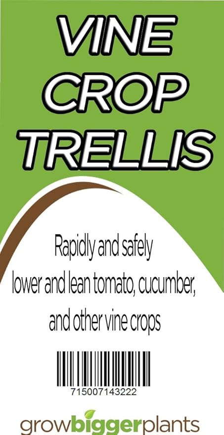 growbiggerplants RollerHook Tomato and Vine Crop Trellis (25 Pack) - EBook Included