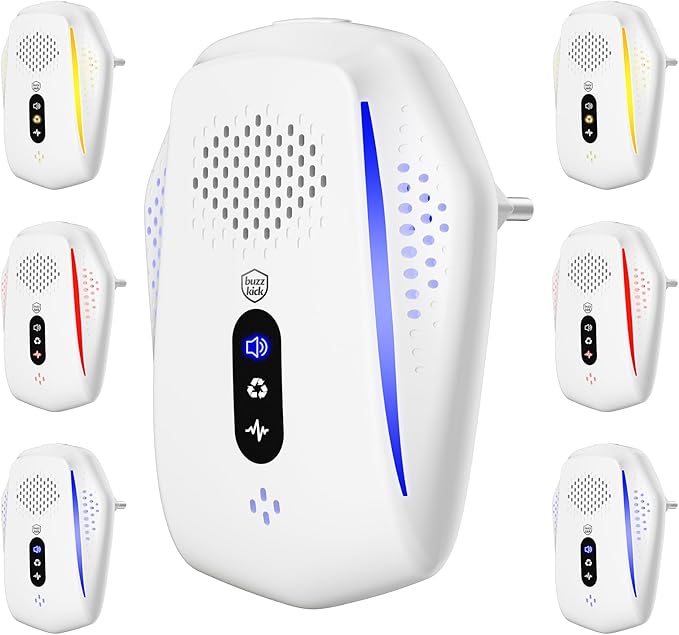 Ultrasonic Pest Control Repeller, 2025 Upgraded Ultrasonic System Mouse Traps Spider Mice Roach Bug Repellent Indoor Rodent Repellent Plug in, Mouse Deterrent for Home Kitchen Garage Warehouse