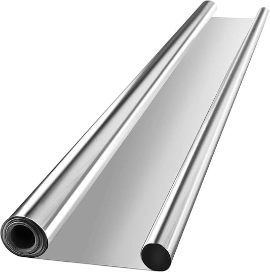 VIVOSUN Highly Reflective Mylar Film Roll 4FT x 25FT for Outdoor Grow Room Indoor Decoration Aluminum Paint Coated 2 Mil Silver