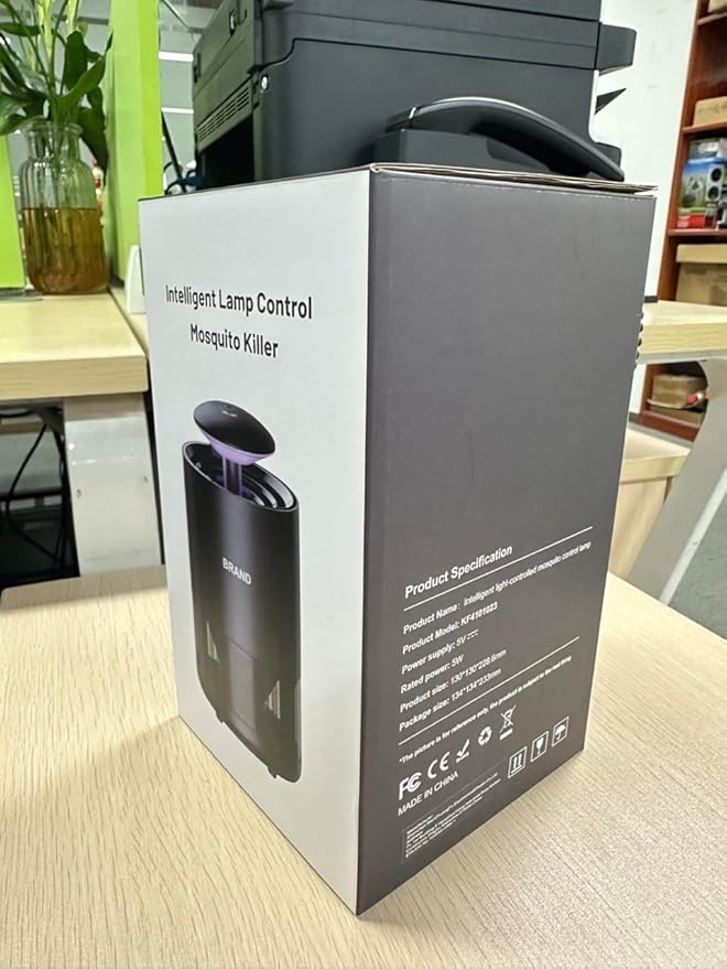 Tirgo Indoor Insect Trap Fan Catcher for Mosquito, Gnat, Fruit Fly, Moth, Flies, Portable UV Light Flying Insects Killer House Kitchen, Garage, Camping, etc.