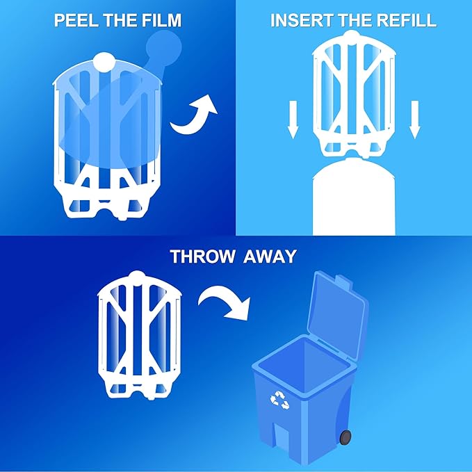 10 Pack Upgraded Refill Cartridges Kit Compatible with Plug-in Light M364 & Max Trap, 100% Fit, Indoor Use Only, Replacement Cartridges Refills Only