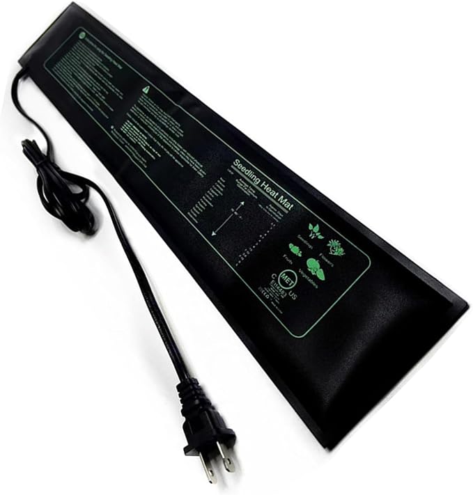 Waterproof Plant Heat Mat for Indoor and Hydroponic Growth 10x20in Easy Temperature Warmth Heating Mat