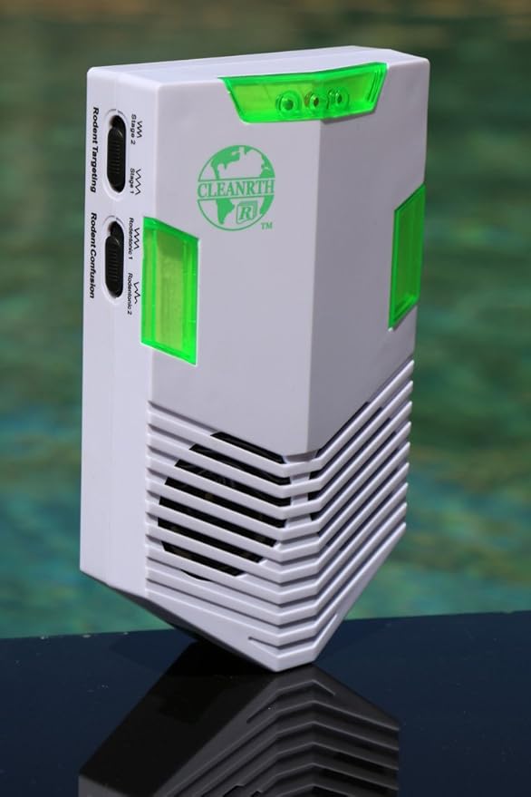 CLEANRTH CR008 Advanced Ultrasonic Rodent Repelling System - Powerful Indoor & Outdoor Rodent Repellent