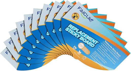 Faicuk Replacement Glue Board for FA-FLT07 Wall Sconce Fly Light - Pack of 10