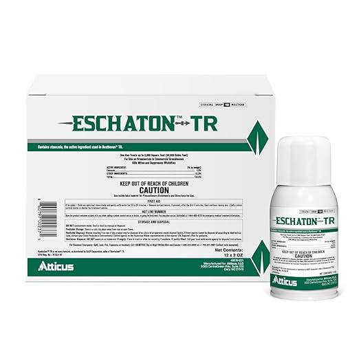 Atticus Eschaton TR Greenhouse Fogger (2oz Can) - (Compare to Beethoven) - Total Release Etoxazole Insecticide/Miticide - Kills Mites and Suppresses Whiteflies (12 Pack)