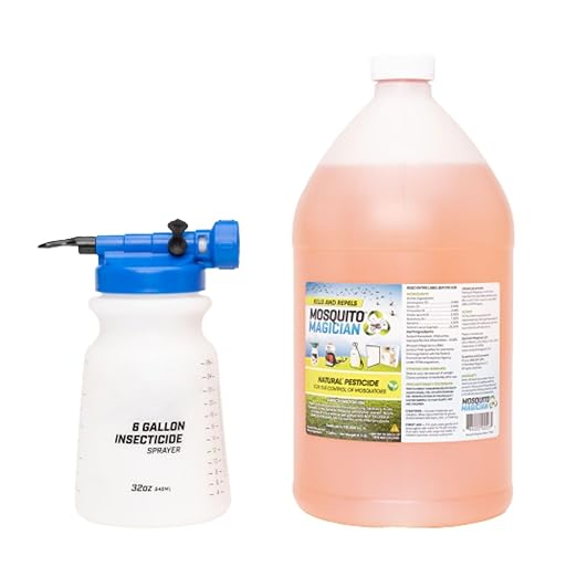 Mosquito Magician Hose End Sprayer with 1 Gallon Liquid Concentrate – Outdoor Mosquito Killer, Flea Yard Spray, Fire Ant Control, Safe for People & Pets, Mosquito Repellent for Lawn, Patio & Plants