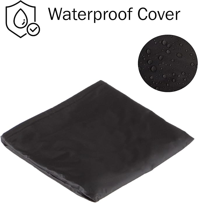 Pure Garden 50-LG1202 32” Outdoor Deep Fire Pit-Round Large Steel Bowl with Bear Cutouts, Mesh Spark Screen, Log Poker & Storage Cover-Patio Wood Burning, Antique Gold