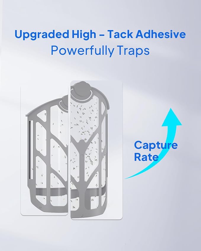 4 Pack Refill Cartridges Compatible with ZEVOPlug-in Light M364, M364A & Max - Flying Insect Trap Replacement Kit for Indoor Use (4 Refill Cartridge)