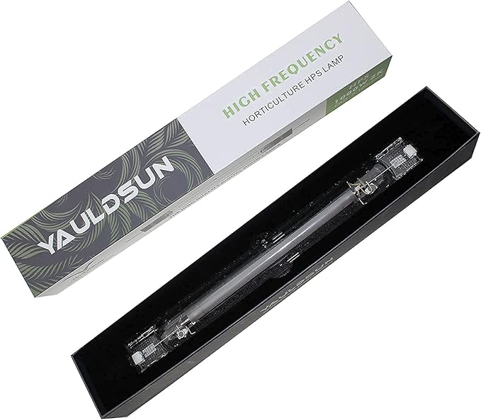 Grow Light Bulbs DE HPS 1000W Full Spectrum Double Ended High Pressure Sodium for Indoor Plant Growth lamp High PAR CCT 2100K 1 Pack