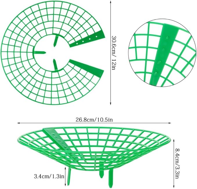 10 Pcs Strawberry Plant Support Stand Strawberry Growing Racks with 3 Sturdy Legs Strawberry Growing Frame Keeping Fruit Elevated to Avoid Ground Rot