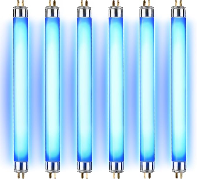 Bulbs Replacement for 32050, T5 6W UV Bulbs for Outdoor Insect Trap, Compatible with DT2000XLP DT2000XL DT3012, Mosquito and Flying Insect Trap Replacement UV Bulb(6)