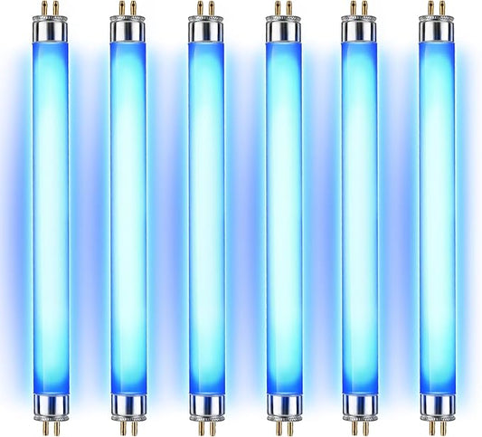 Bulbs Replacement for 32050, T5 6W UV Bulbs for Outdoor Insect Trap, Compatible with DT2000XLP DT2000XL DT3012, Mosquito and Flying Insect Trap Replacement UV Bulb(6)