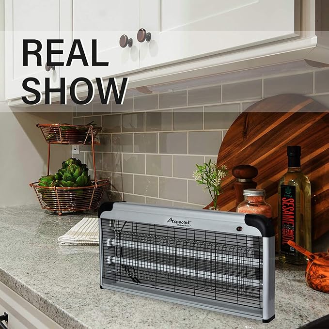 ASPECTEK Electronic Bug Zapper 40W, Insect Fly Killer - Powerful Mosquito Zapper, Moth Trap - Indoor Use
