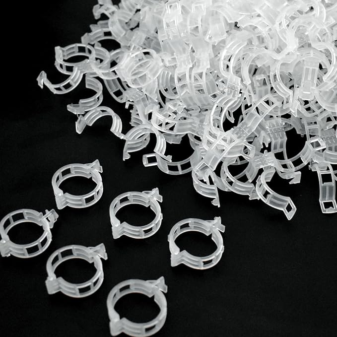 200 Pcs Plant Support Garden Clips, Tomato Clips, Crop Clips for Vine Vegetables, Fixing Tomato, Sweet Pepper, Eggplant, Makes Plants Grow Upright and Healthier