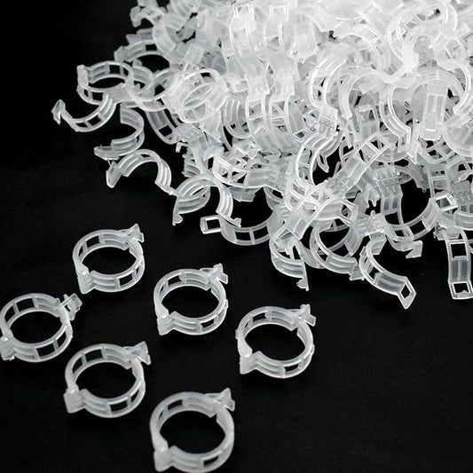 200 Pcs Plant Support Garden Clips, Tomato Clips, Crop Clips for Vine Vegetables, Fixing Tomato, Sweet Pepper, Eggplant, Makes Plants Grow Upright and Healthier
