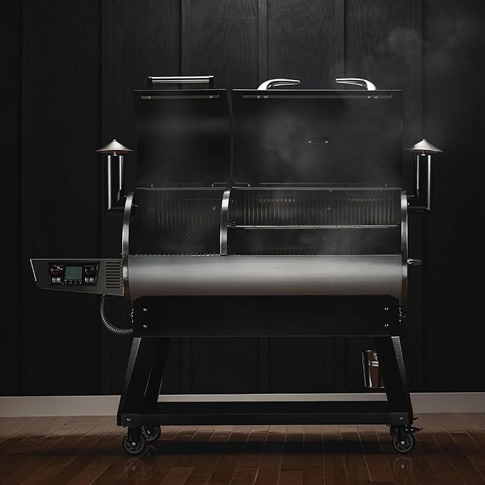 recteq DualFire 1200 Wood Pellet Smoker Grill, Wi-Fi Electric Pellet Grills, Dual Chambers for Hot and Fast + Low and Slow Cooking, DualFire 1200 + Grilling Basics Bundle