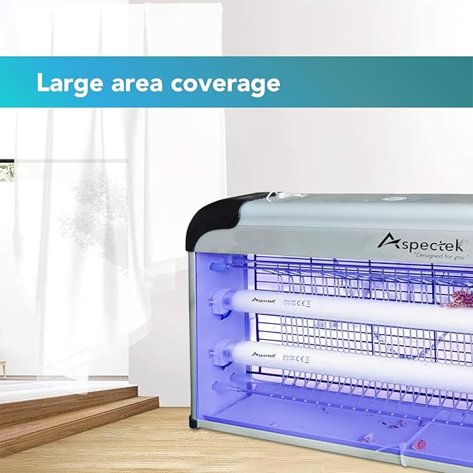 ASPECTEK Bug Zapper Replacement UV Lamp Bulbs – Light Tubes for 40W Electronic Insect Killers – Fits ASIN B07KSRFJ9Y, 2-Pack