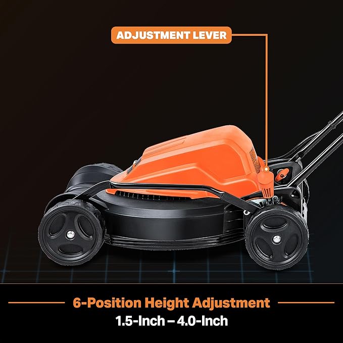 LawnMaster Electric Lawn Mower 12AMP 19-Inch ME1218X.01