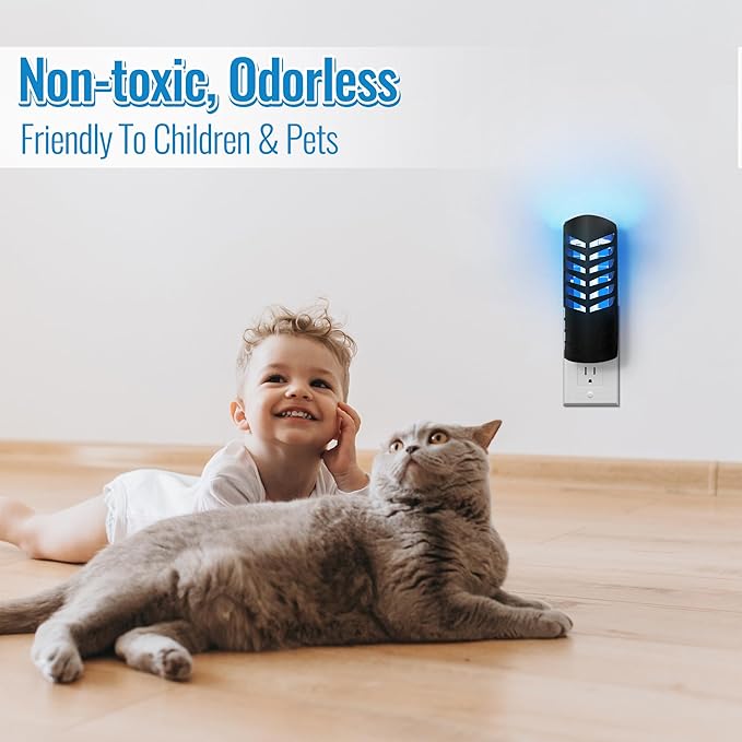 Qualirey 12 Pack Flying Insect Trap Refill Compatible with VEYOFLY Fly Trap LAMP Refill-VF02, Glue Board Bug Catcher, Replacement Sticky Glue Cards for Indoor Mosquito Gnat Fly & Other Bugs (Classic)