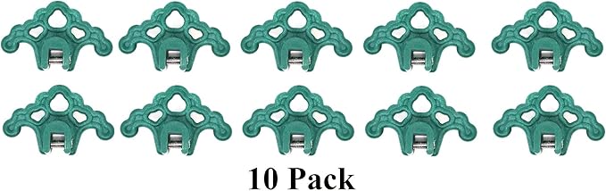 JSP Manufacturing Plastic Roof Ice Guard Snow Guard Snow Stops for Standing Seam Metal Roofing - Multi-Color/Multi-Pack Listing (10, Green)