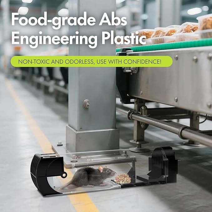 Humane Mouse Trap | Catch and Release Mouse Traps That Work | Mice Trap No Kill for mice/Rodent Pet Safe (Dog/Cat) Best Indoor/Outdoor Mousetrap Catcher Non Killer Small Capture Cage