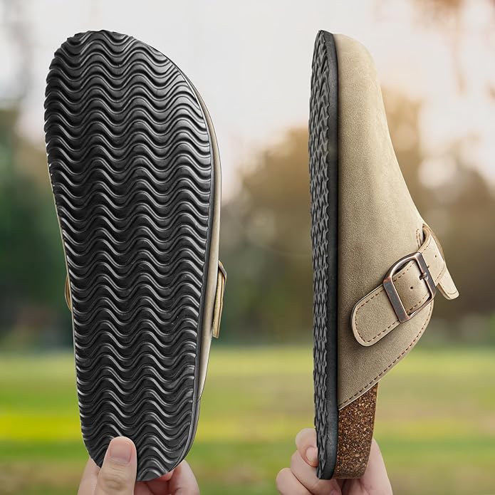 BULLIANT Comfort Clogs Slippers Sandals Nurse Work Shoes Unisex for Men Women with Cushioned Cork-Footbed