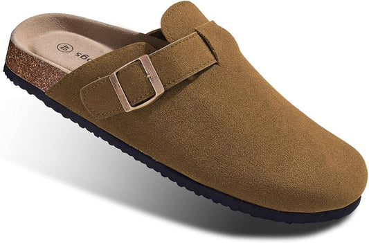 BULLIANT Comfort Clogs Slippers Sandals Nurse Work Shoes Unisex for Men Women with Cushioned Cork-Footbed