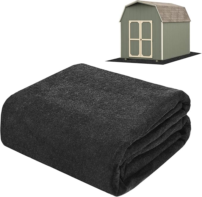 Outdoor Storage Shed Mat, 3.2x7 FT Waterproof Small Shed Flooring Mat for Patio Furniture Floor Protecting from Wear/Liquid/Dust/Oil, Non-Slip Carport Pad [Grey]