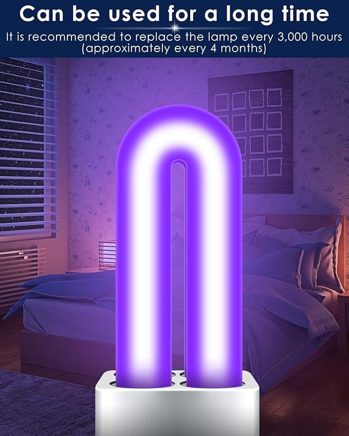 PACETAP 4 Pack 41050 7W Replacement Bulbs for Dynatrap DT1050 DT1100 DT1250, 1/2 Acre Replacement Bulb U Shape Replacement Bulbs Light for DynaTrap