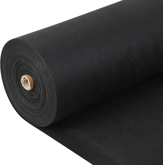 GAOMON Geotextile Landscape, 3ft x 100ft & 8oz Geotextile Fabric, PP Drainage 350N Tensile Strength & 440N Load Capacity, for Driveway & Road Stabilizationr, Erosion Control, French Drain, Black