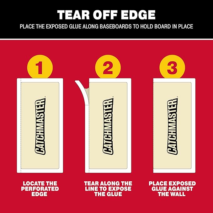 Catchmaster Heavy Duty Rat, Mouse, Rodent, and Snake Glue Boards - 30 Rat Traps Per Pack