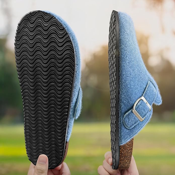 BULLIANT Comfort Clogs Slippers Sandals Nurse Work Shoes Unisex for Men Women with Cushioned Cork-Footbed