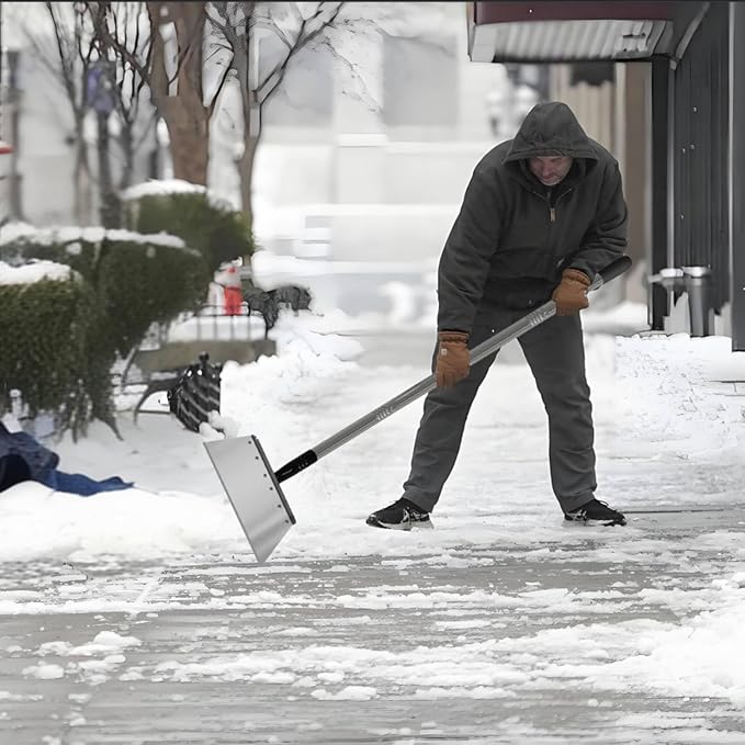 Multifunctional Garden Shovel – 54" Heavy Duty Stainless Steel Cleaning Tool with Adjustable Handle for Weeding, Lawn Edging, Snow/Ice Removal & Digging, Durable Outdoor Spade & Scraper