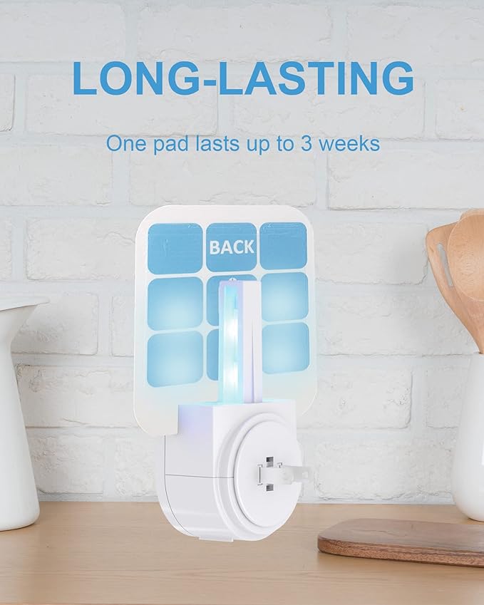 40 Pack Refill Glue Cards Compatible with Safer Home SH502 and Dynatrap DT3005W Dot Indoor Fly Trap Plug-in Insect Trap Replacement Sticky Glue Boards