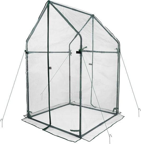 Gardzen Mini Greenhouse with Mesh Cover, Portable Outdoor Greenhouse, Enhanced Ventilation, Ideal for Spring, Summer & Fall 36.2"(L) x36.2(W) x59.5(H)