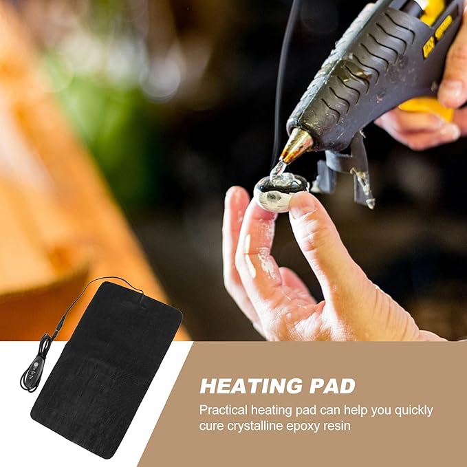 EXCEART 1pc USB Epoxy Heat Pad Efficient Curing Mat with Three-Speed Temperature Control Design for Quick DIY Heating for Epoxy Curing and Bubble Reduction